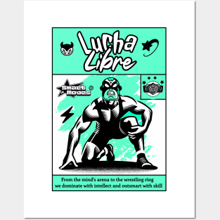 Lucha libre Mexican catch wrestling Posters and Art